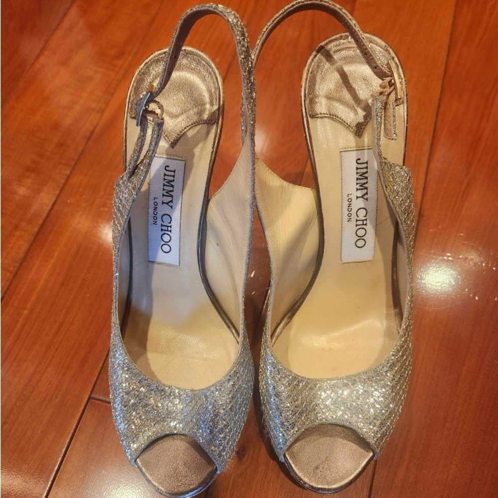 Jimmy Choo Nova Peep Toe 37 1/2